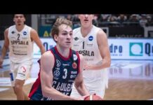 Lindroths Motorcenter drive of the game vs. Högsbo: Sergey Sepmans attack